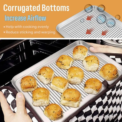 6-Piece Stainless Steel Bakeware Set