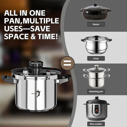 6.3 QT Stainless Steel Pressure Cooker