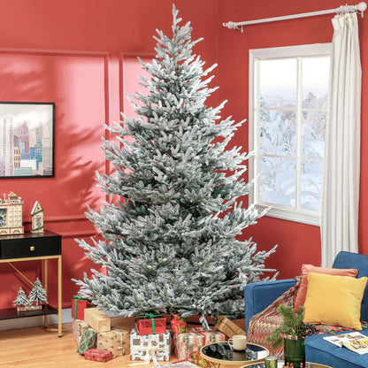 9 FT Flocked Christmas Tree Auto Open