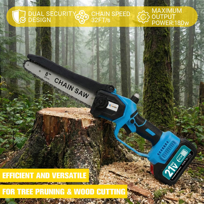 2-in-1 Cordless Pole Saw and Mini Chainsaw