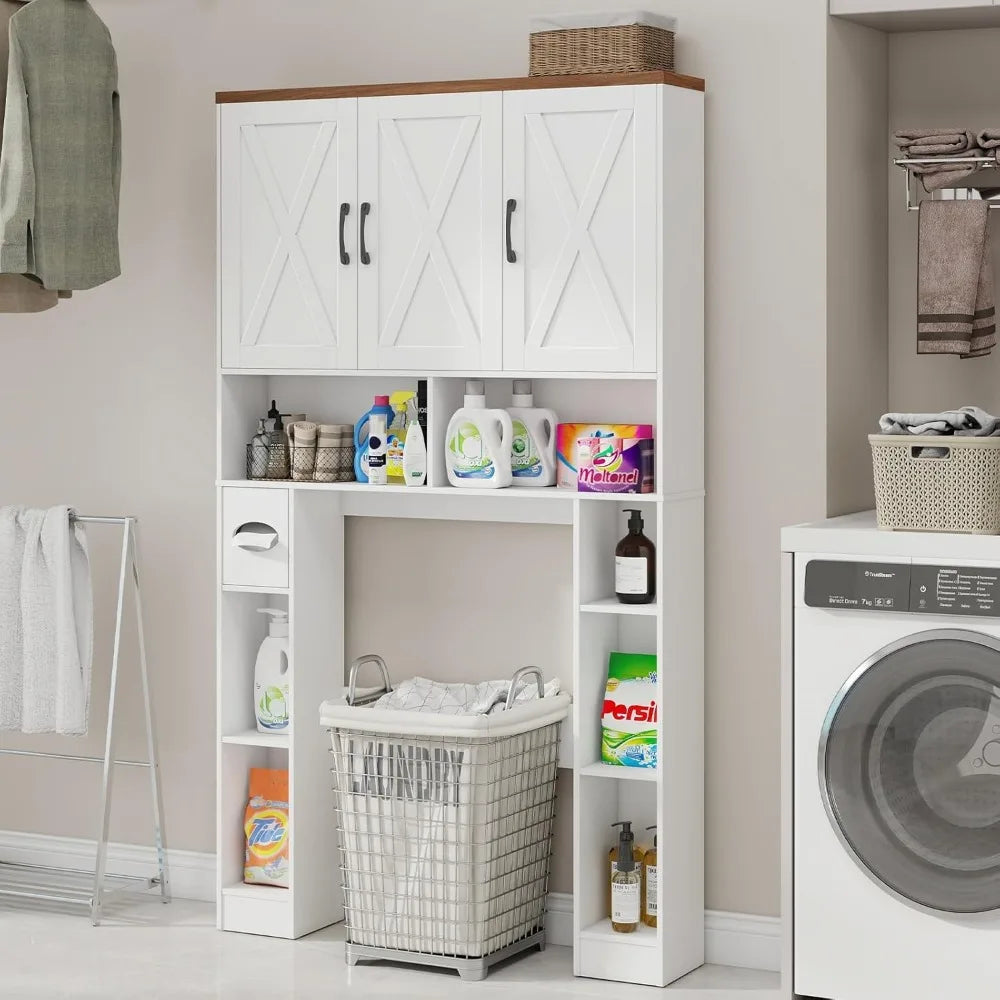 Farmhouse over the Toilet Storage Cabinet