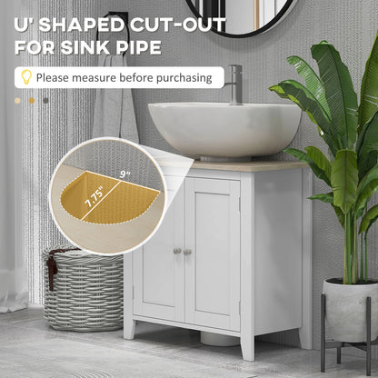 Pedestal Sink, with under Sink Cabinet