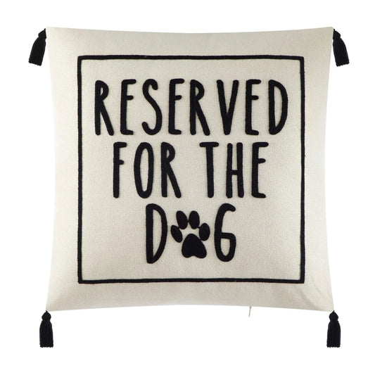 Reserved for the Dog Throw Pillow