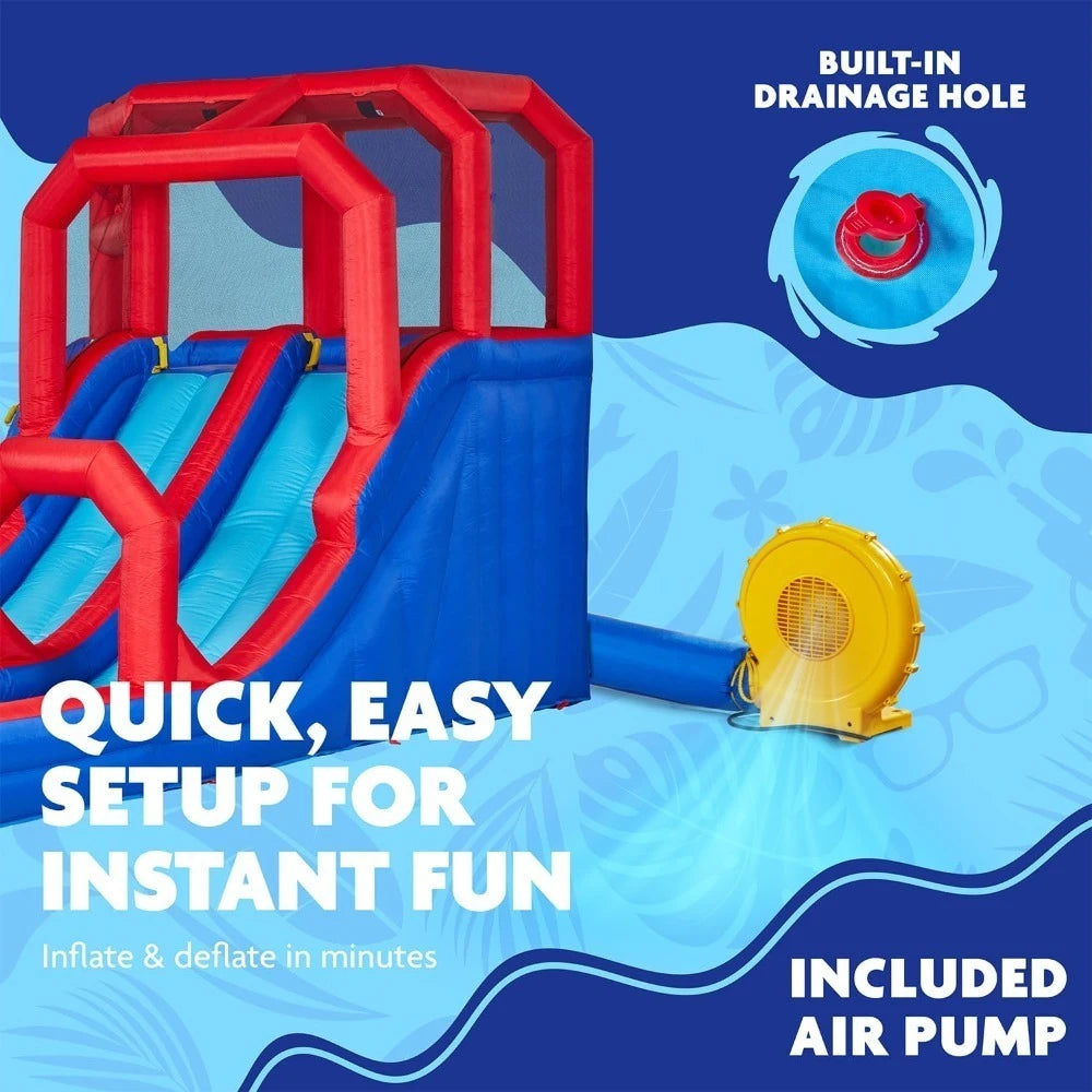 Mega Climb N’ Go Inflatable Water Slide Park