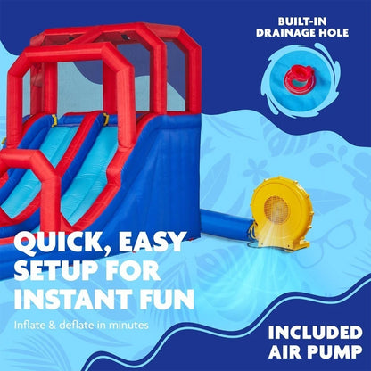 Mega Climb N’ Go Inflatable Water Slide Park