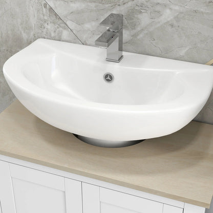 Pedestal Sink, with under Sink Cabinet