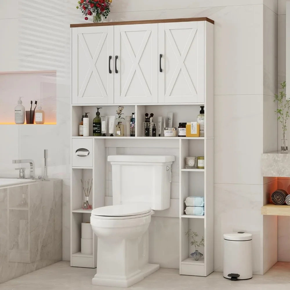 Farmhouse over the Toilet Storage Cabinet
