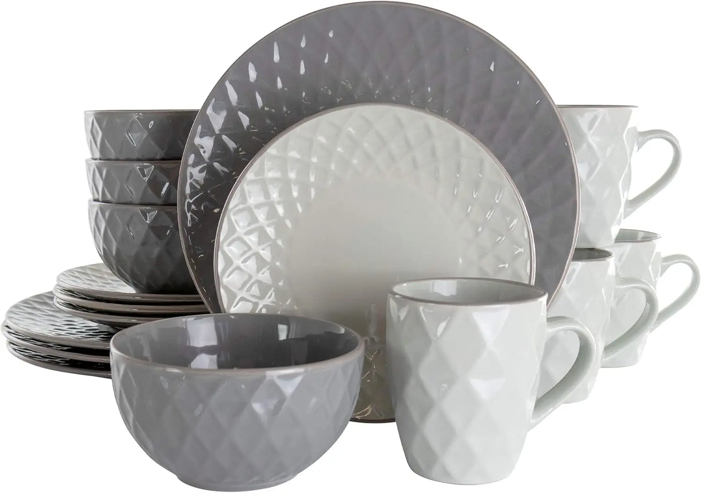 16 Piece Stoneware Collection Dinnerware Set