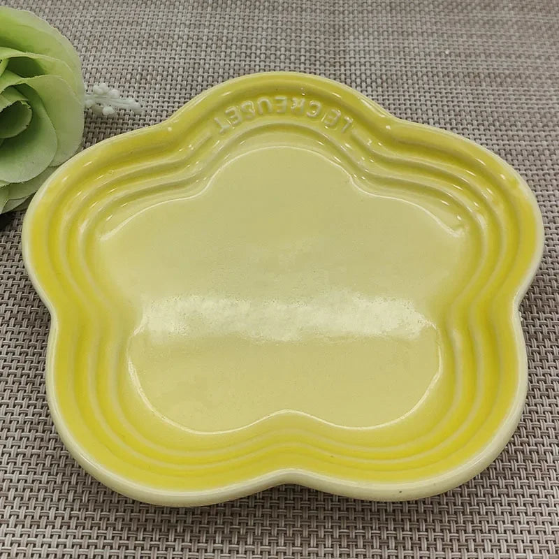 French Blossom Ceramic Dessert Plates