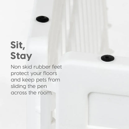 8-Panel Dog Playpen with Door