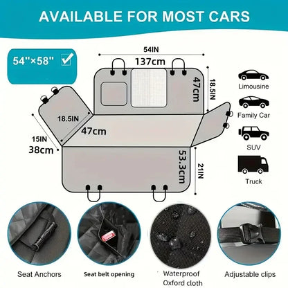 Car Seat Cover for Pets 100% Waterproof