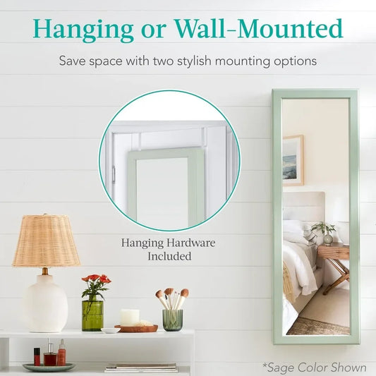 Mirrored Jewelry Armoire Wall Mounted Cabinet