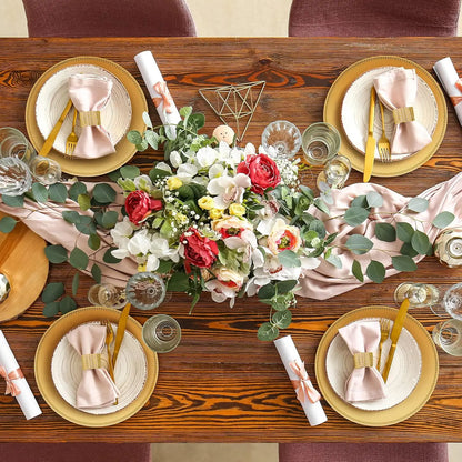 100 Pcs Charger Plates/Napkin Rings Included