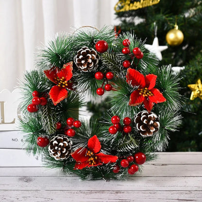 12 Inch Festive Window Christmas Wreath