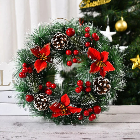 12 Inch Festive Window Christmas Wreath