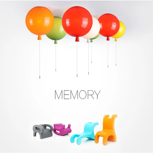 Modern Colorful Balloon Ceiling Lamp for Children's Bedroom