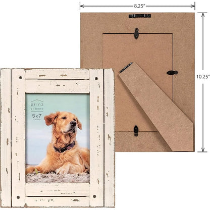 Rustic Antique White Picture Frame-Perfect Gift