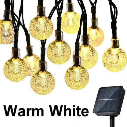 Solar Crystal Fairy Light String