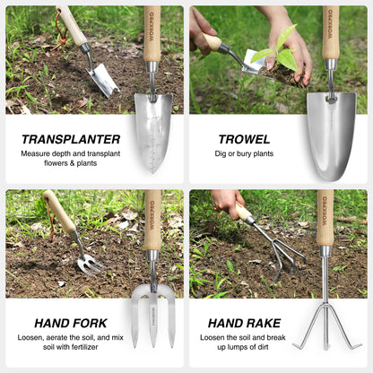 WORKPRO 8-Piece Pink Garden Tool Set