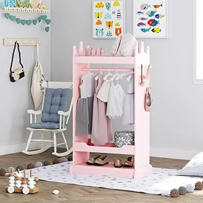 Princess Themed Dress up Armoire with Mirror Great Gift for Girls