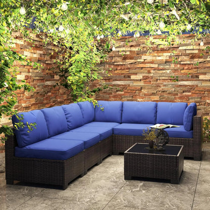 7-Piece Outdoor Wicker Furniture Set