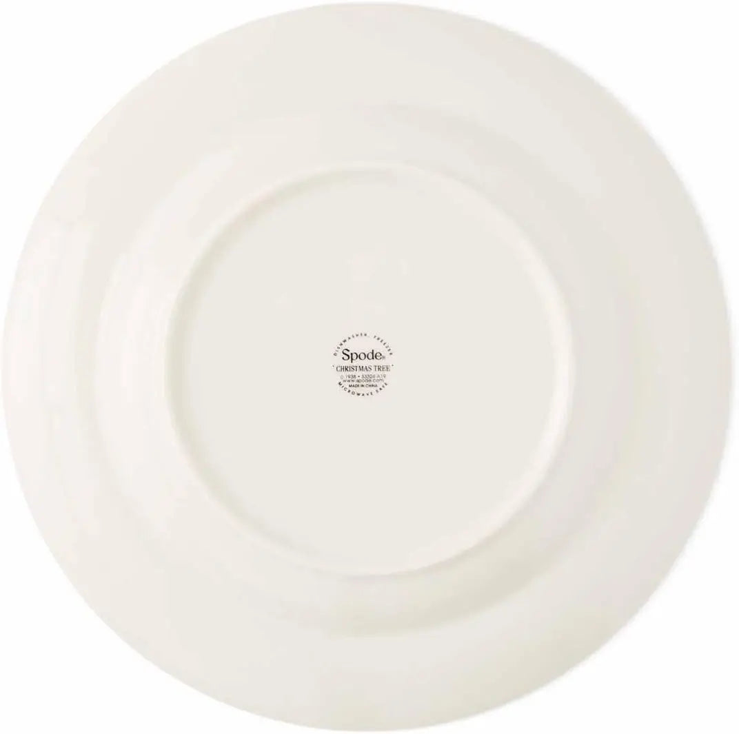 Set of 4-Christmas Tree Dinner Plates