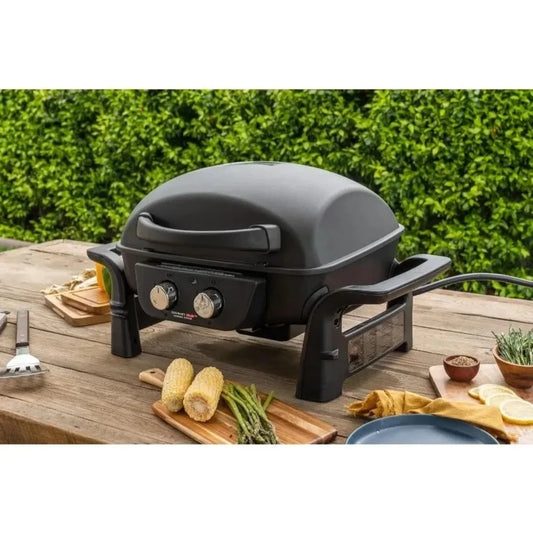 U2-Burner Cast Aluminum Gas Grill and Griddle Combo