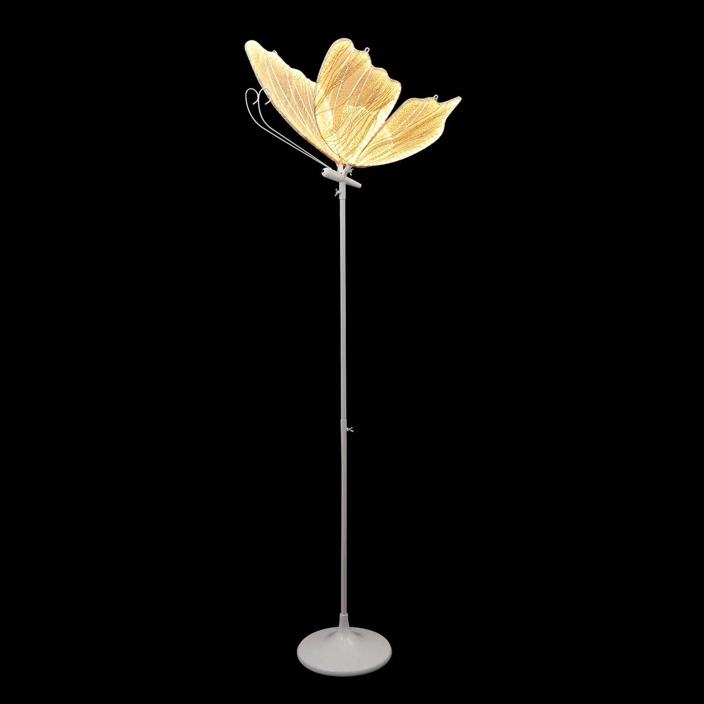 2pcs 110V Creative Butterfly LED Floor Lamp Butterfly Hanging Light Romantic Hanging Wedding Decoration Props Gold