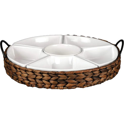 7-Pc Set Divided Serving Tray