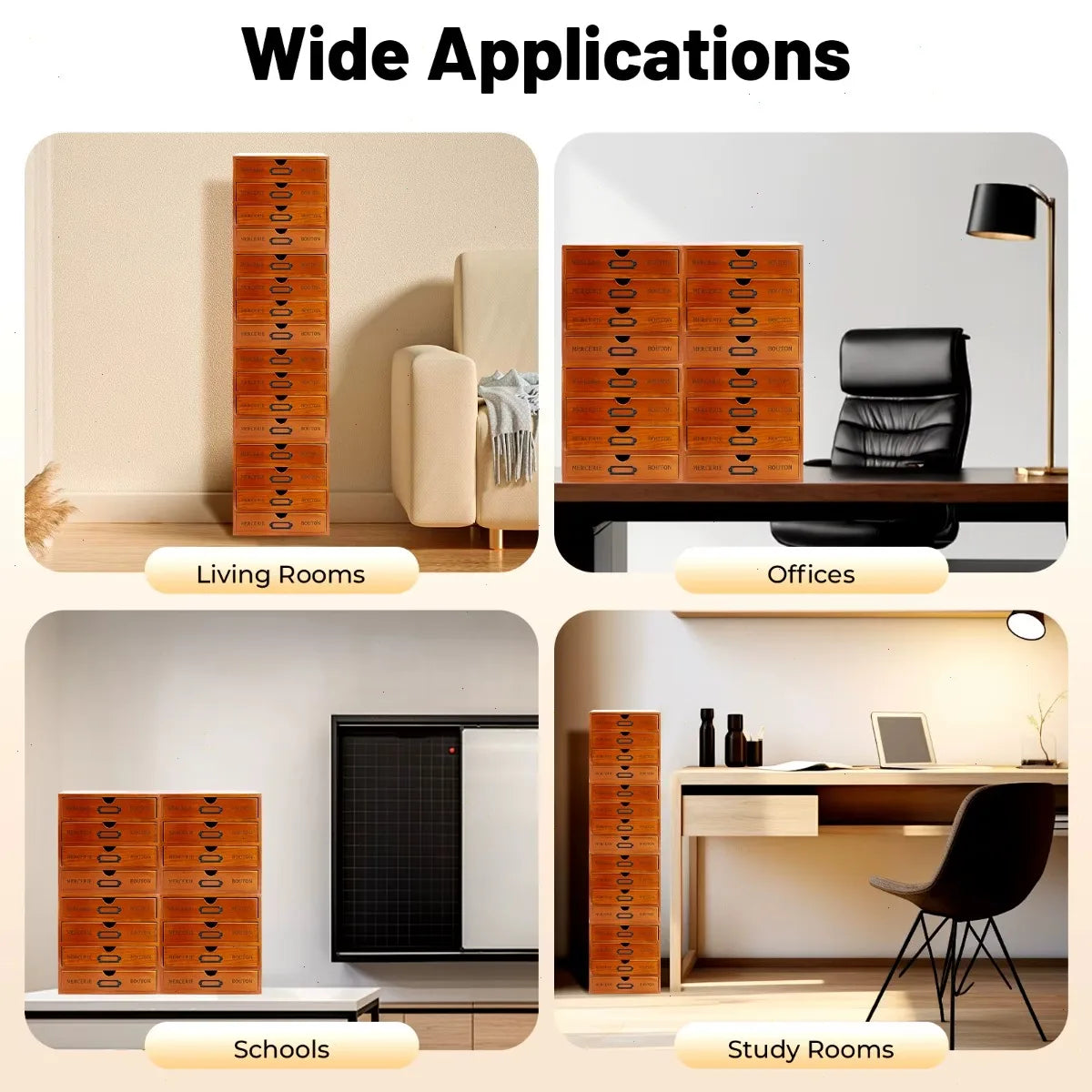 4 Tier Organizers with 6 Compartment Storage Box