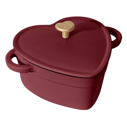2qt Heart Cast Iron Dutch Oven