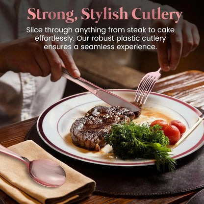 1200 Piece Rose Gold Dinnerware Set