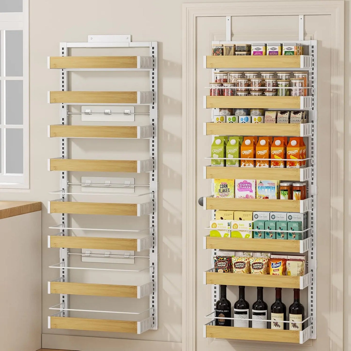 8 Tier Over the Door Pantry Organizer