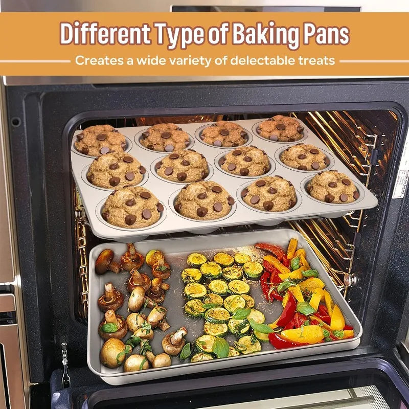 6-Piece Stainless Steel Bakeware Set
