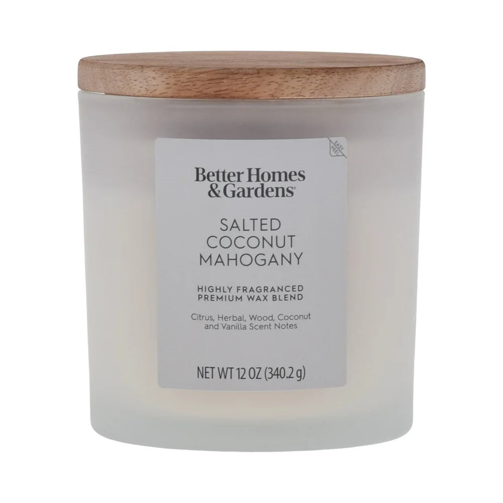 Salted Coconut Mahogany 2-WicK Candle