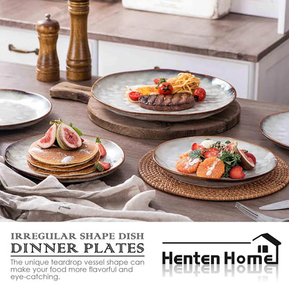 11 Inch Porcelain Pizza, Pasta, Salad Plate Set