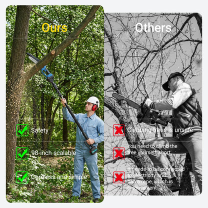 2-in-1 Cordless Pole Saw and Mini Chainsaw