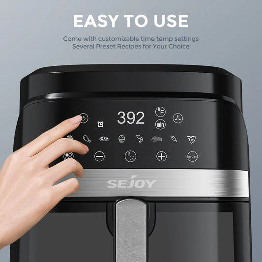 6 Quart Sejoy Air Fryer 8-in-1