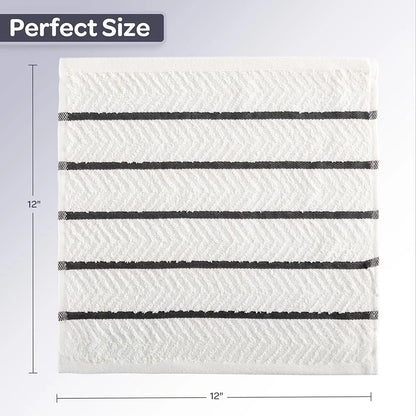 16-Pack Soft Absorbent Cotton Dish Cloths