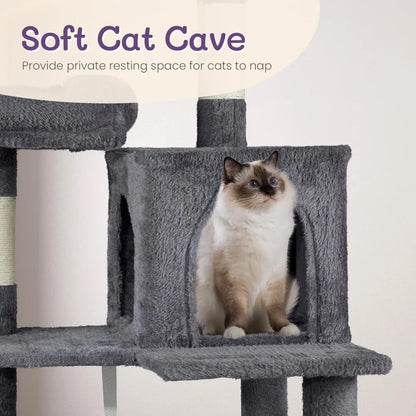 57 Inch Outvita Large Cat Tree Condo