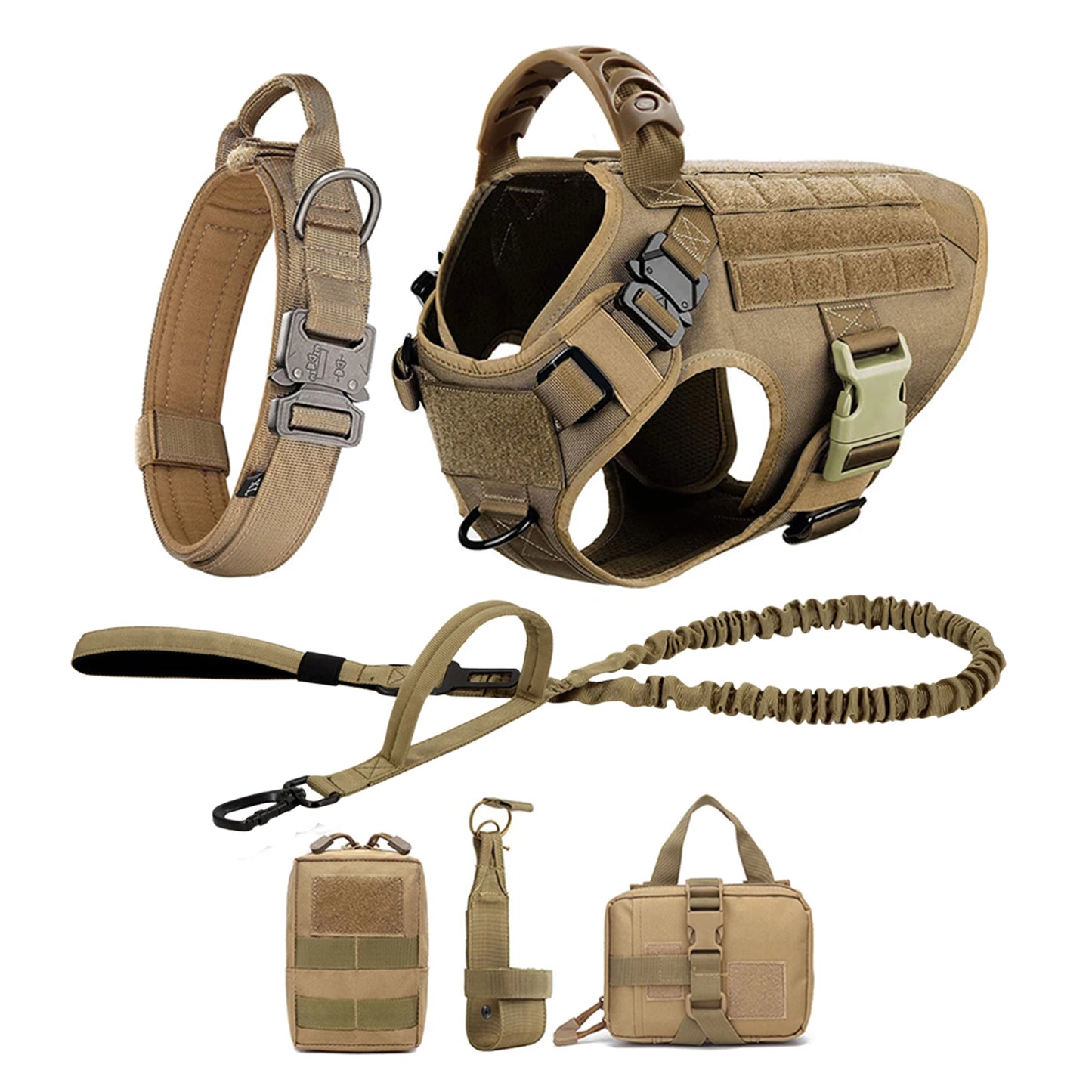6 pc Dog Harness and Leash Set
