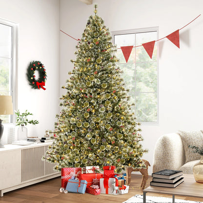 Pre-lit Artificial Christmas Tree with 9 Lighting Modes