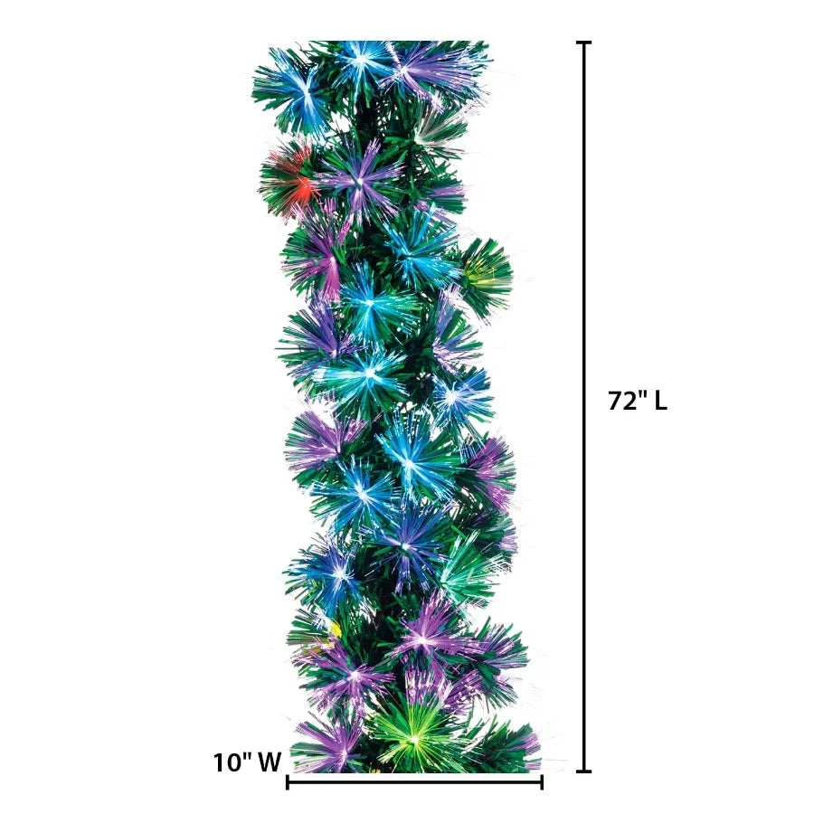 6 ft Pre-Lit Multi-Colored LED Garland
