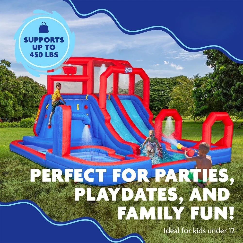 Mega Climb N’ Go Inflatable Water Slide Park