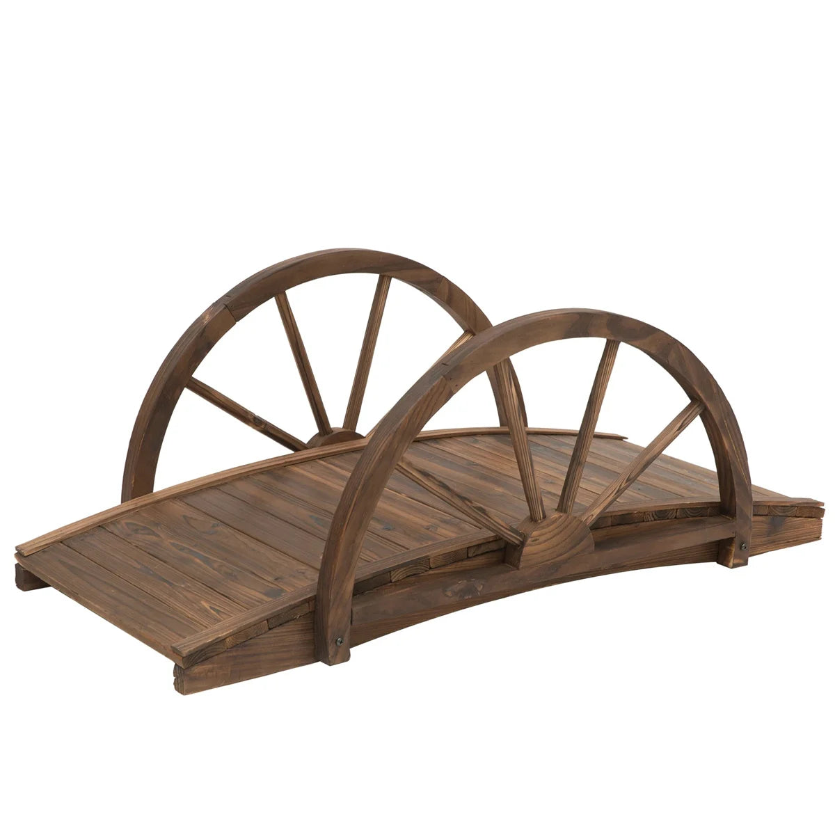 3.3ft Wooden Garden Footbridge, Beautiful & Practical