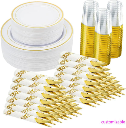 350 Piece Dinnerware Set for 50 Guest