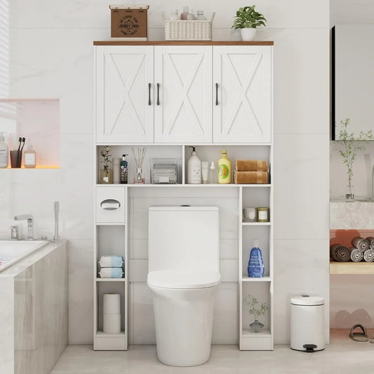 Farmhouse over the Toilet Storage Cabinet