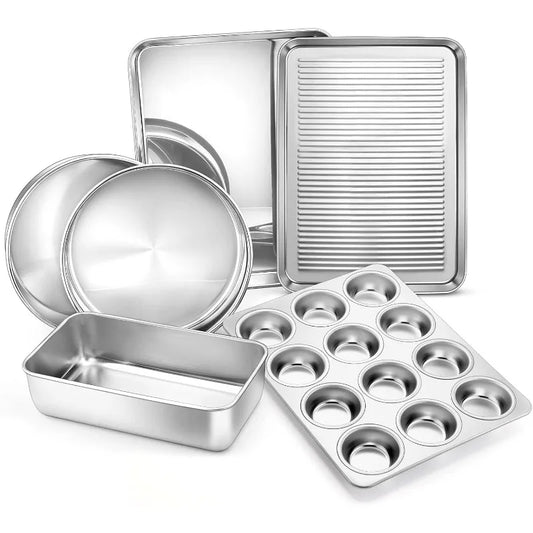 6-Piece Stainless Steel Bakeware Set
