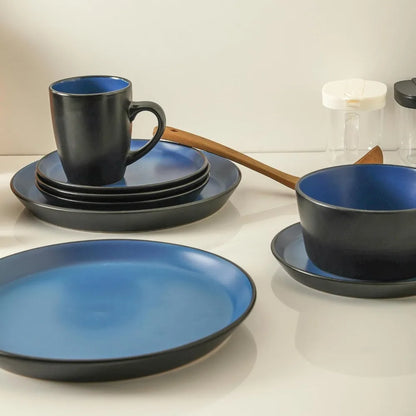 32-Piece Modern Stoneware Dinnerware Set