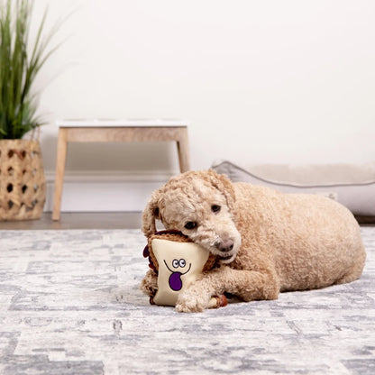 PB&J Plush Squeaker Dog Toy